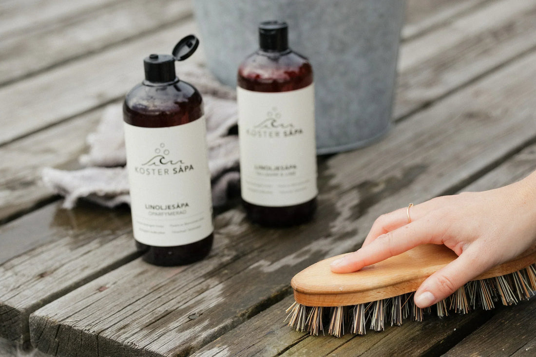 Linoljesåpa till altanen – naturlig rengöring som bevarar träet